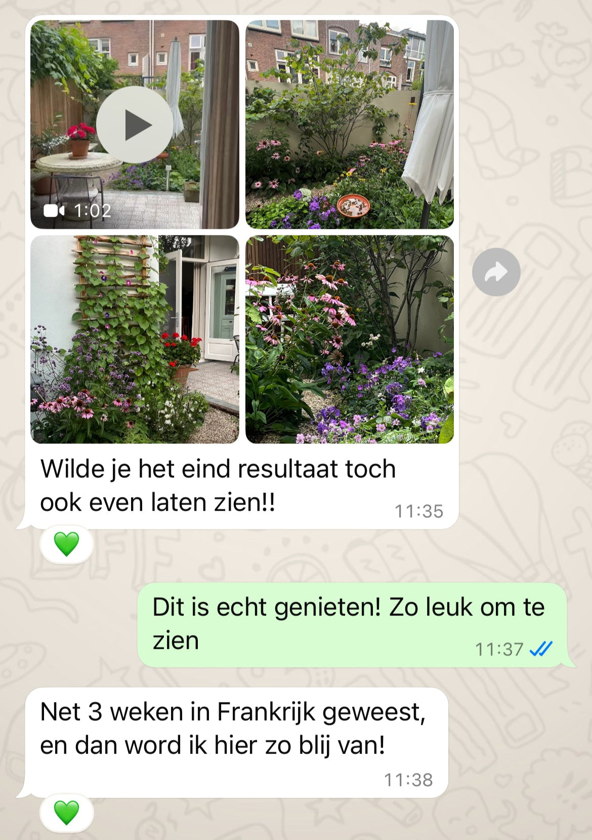 Tuinadvies tevreden klant